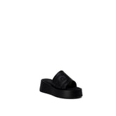 Furla Black Leather Slippers